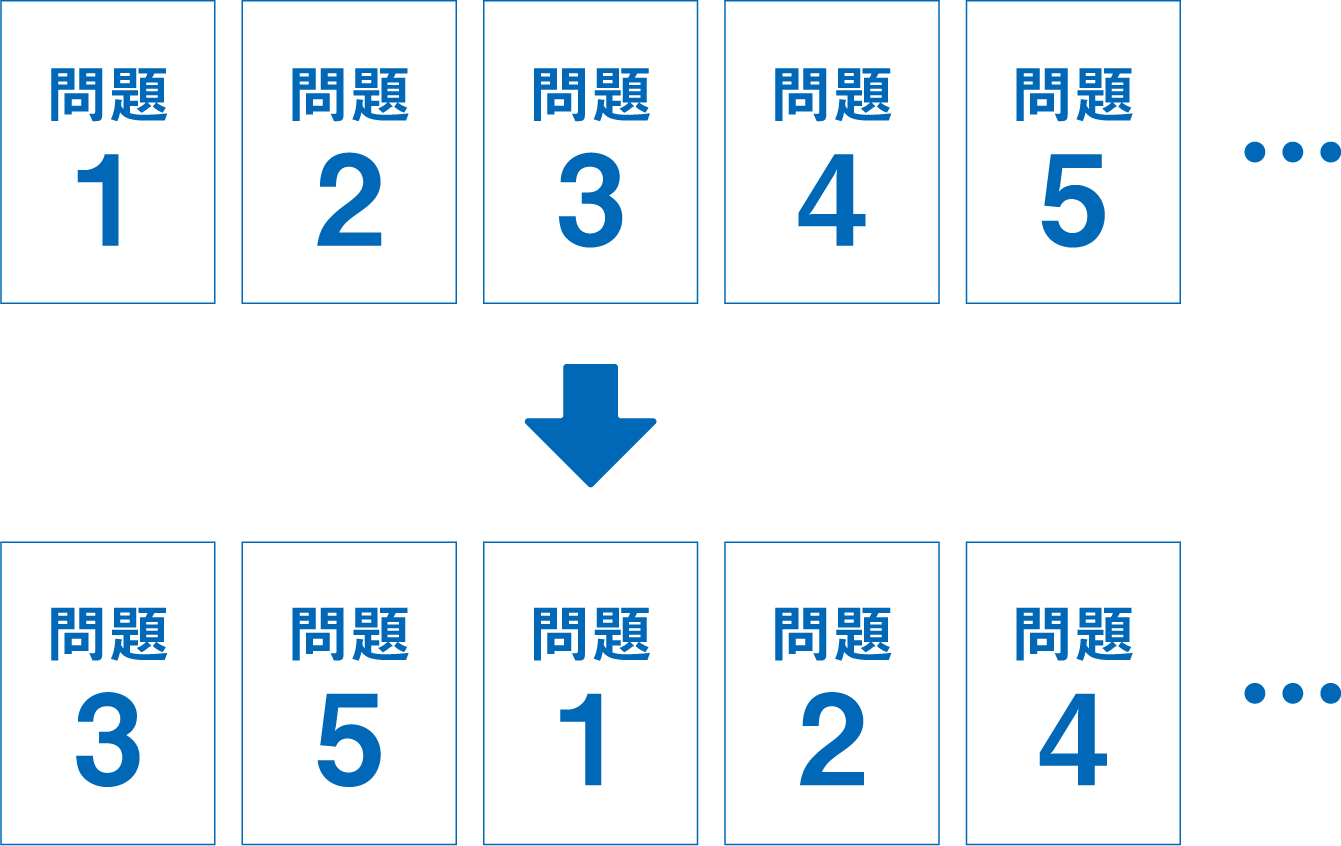 シャッフル機能画面